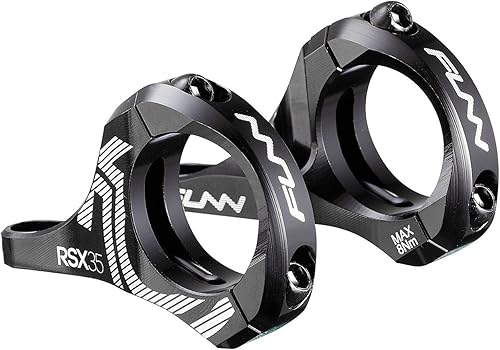 Funn RSX - Vástago de bicicleta de montaña de montaje directo con abrazadera de barra de 1.378in, 2 piezas de diseño ligero dividido para horquillas