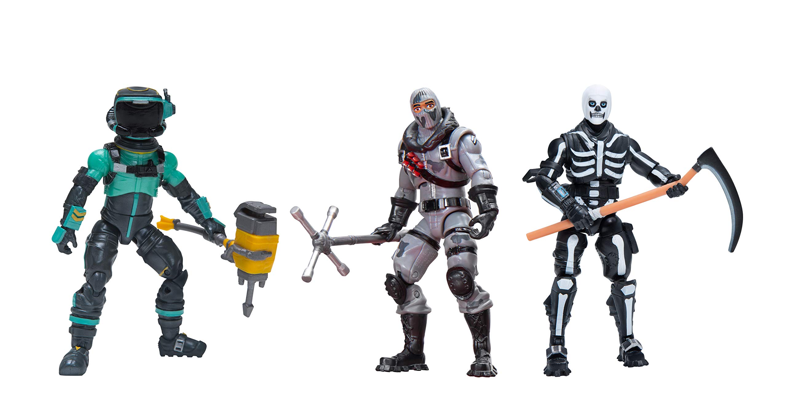 Fortnite FNT0073 - Set di figure con motivo a teschio, modello Solo Mode