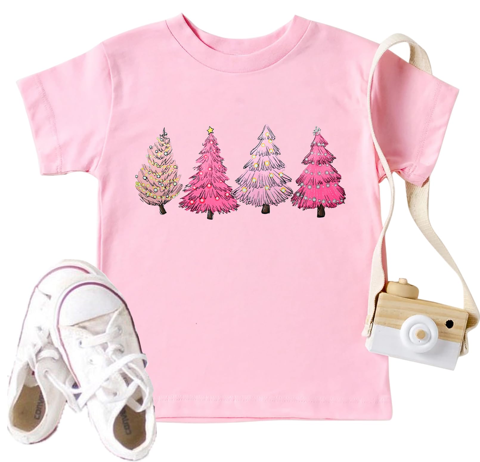 Christmas Tree Shirt for Toddler Boys Girls Merry Christmas T-Shirts Short Sleeve Holiday Tee Xmas Gift Tops