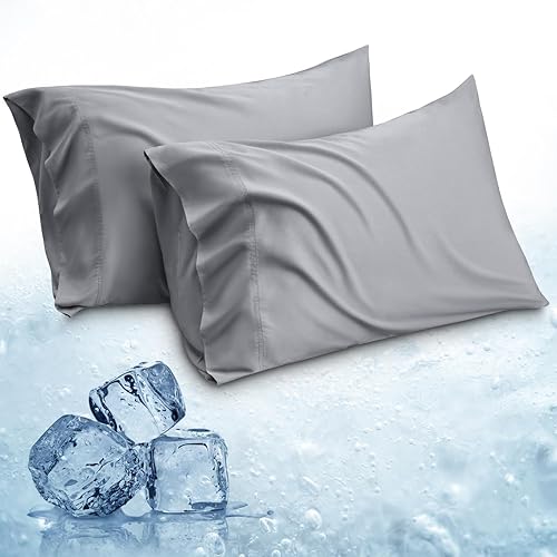 Miniatura 2 de Bedsure Juego de sábanas refrescantes de tamaño King de tamaño California King, color gris