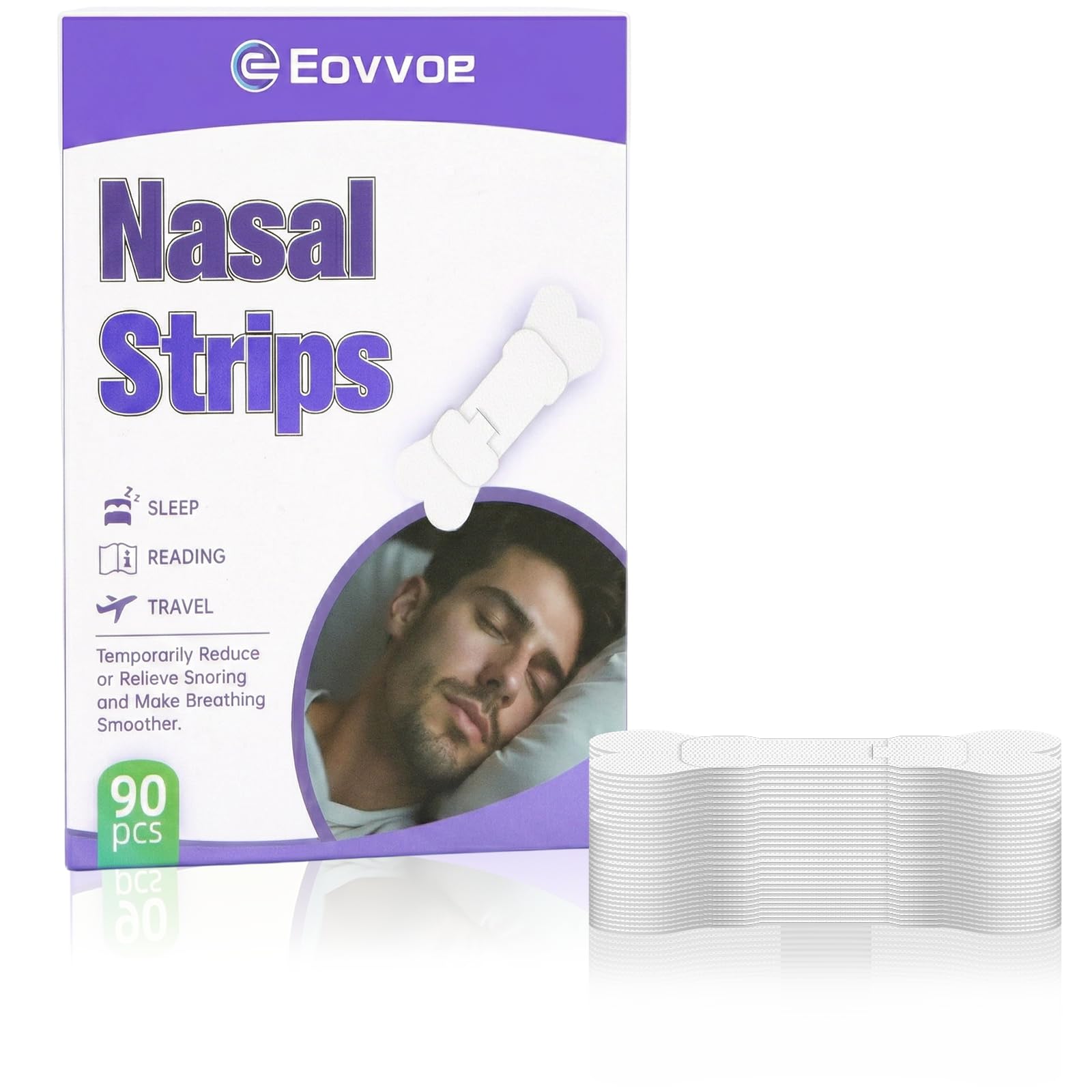 Nose Strips - Elastic Nose Strips, Adjustable Design, Medical-Grade Silicone Material, Improves Sleep, Promotes Oxygen Intake, and Reduces snoring - a Powerful Anti-snoring Solution (30pcs) — Amazon image 8