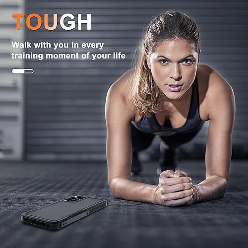 Miniatura 5 de RMOCR Funda para Samsung Galaxy A25, de cuerpo completo, resistente, a prueba de golpes, con correa de cordón, protector de pantalla de vidrio