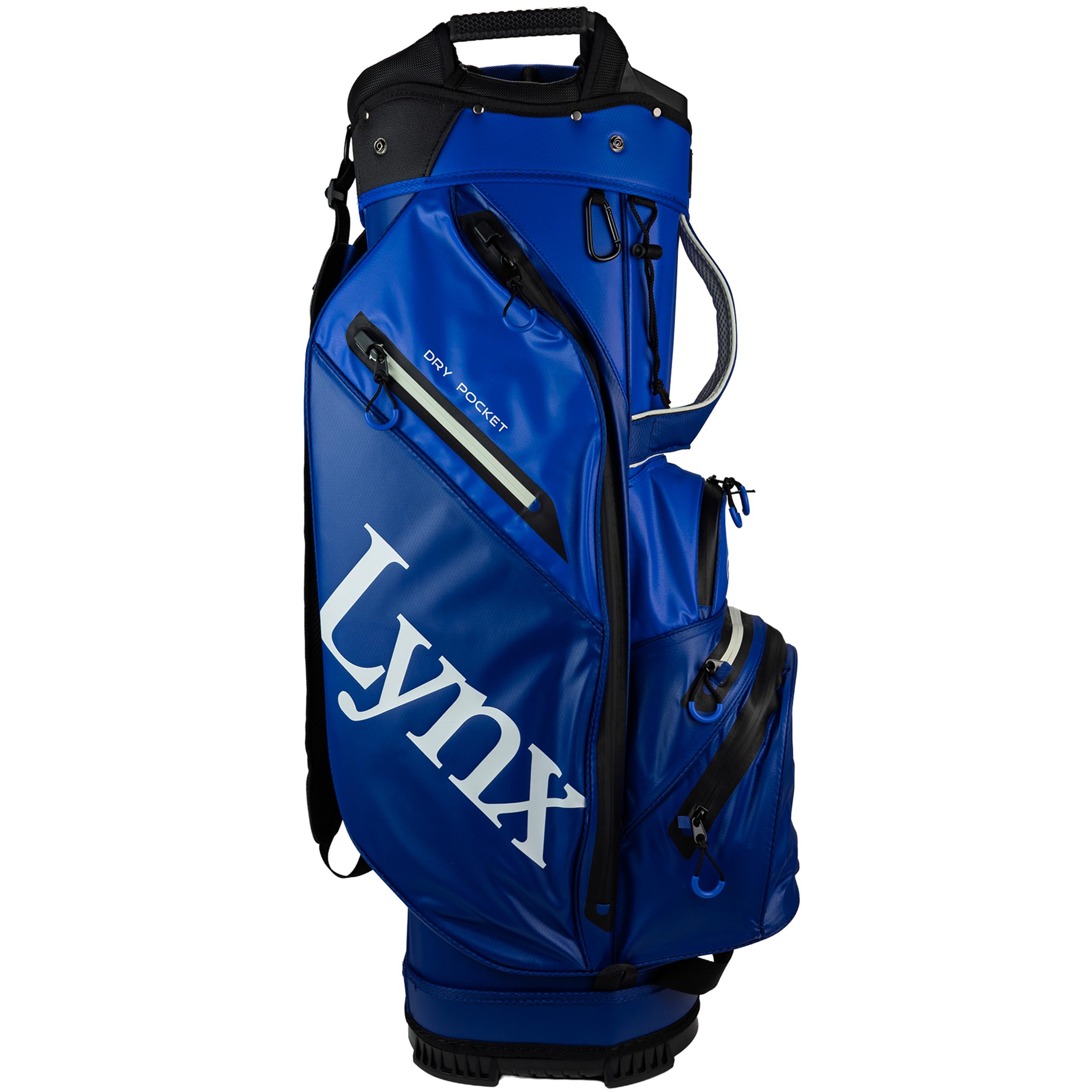 Lynx Parallax Waterproof Golf Stand Bag, Lightweight Carry Golf Bag with 7-Way Divider, Organised Storage Pockets & Water Bottle Sleeve, Blue/Navy