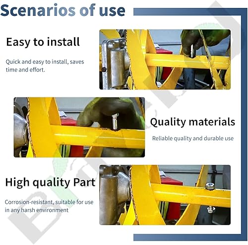 Miniatura 2 de Paquete de 12 pasadores de cizalla 710-0890 con tuercas compatibles con MTD Craftsman Cub Cadet Troy Bilt quitanieves 910-0890A 7100890 9100890 -