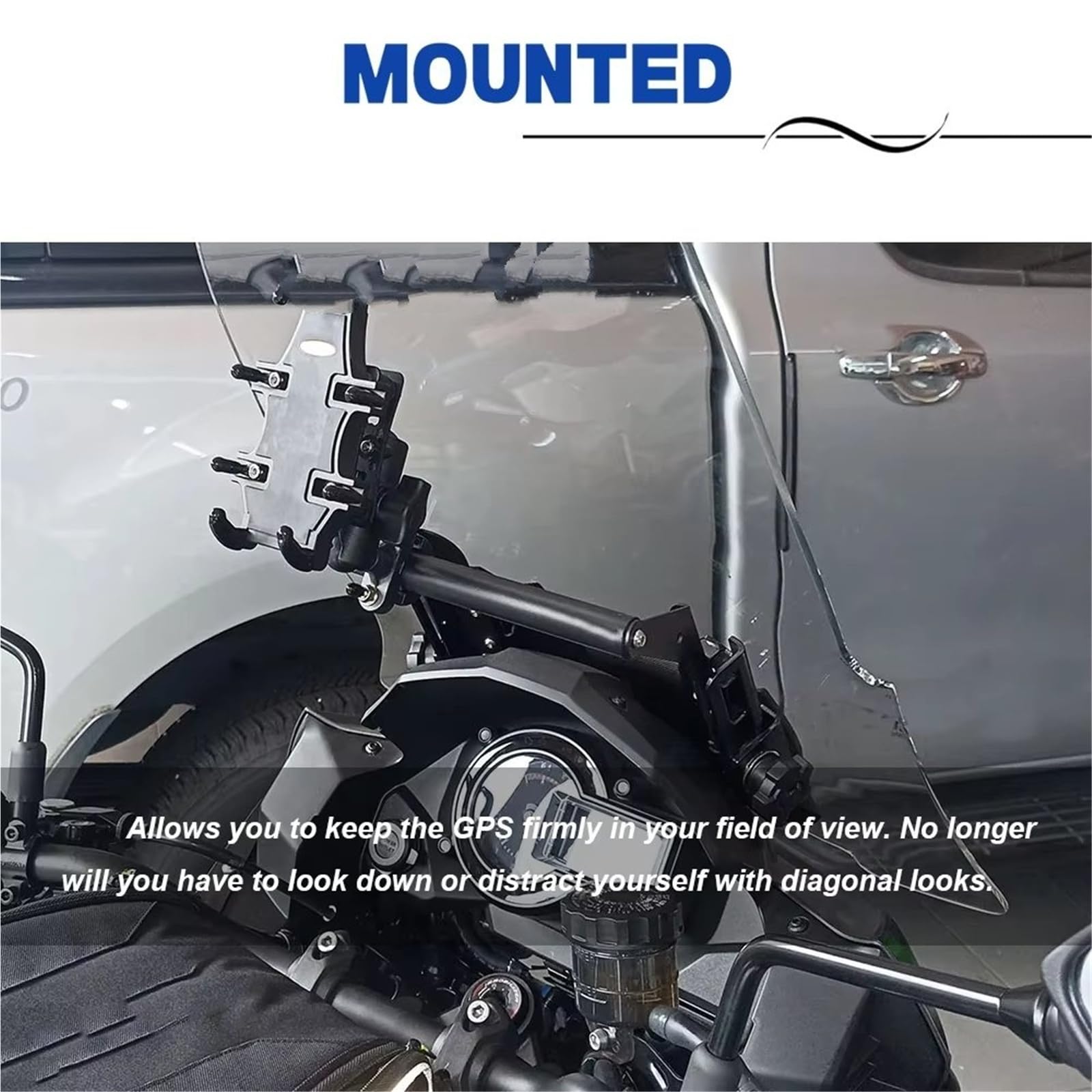 Soporte para teléfono de Motocicleta Soporte Teléfono Móvil Motocicleta Navegación GPS para Kawasaki para Versys para 1000 2019-2021 2022 2023 2024 Motocicleta Soporte Movil