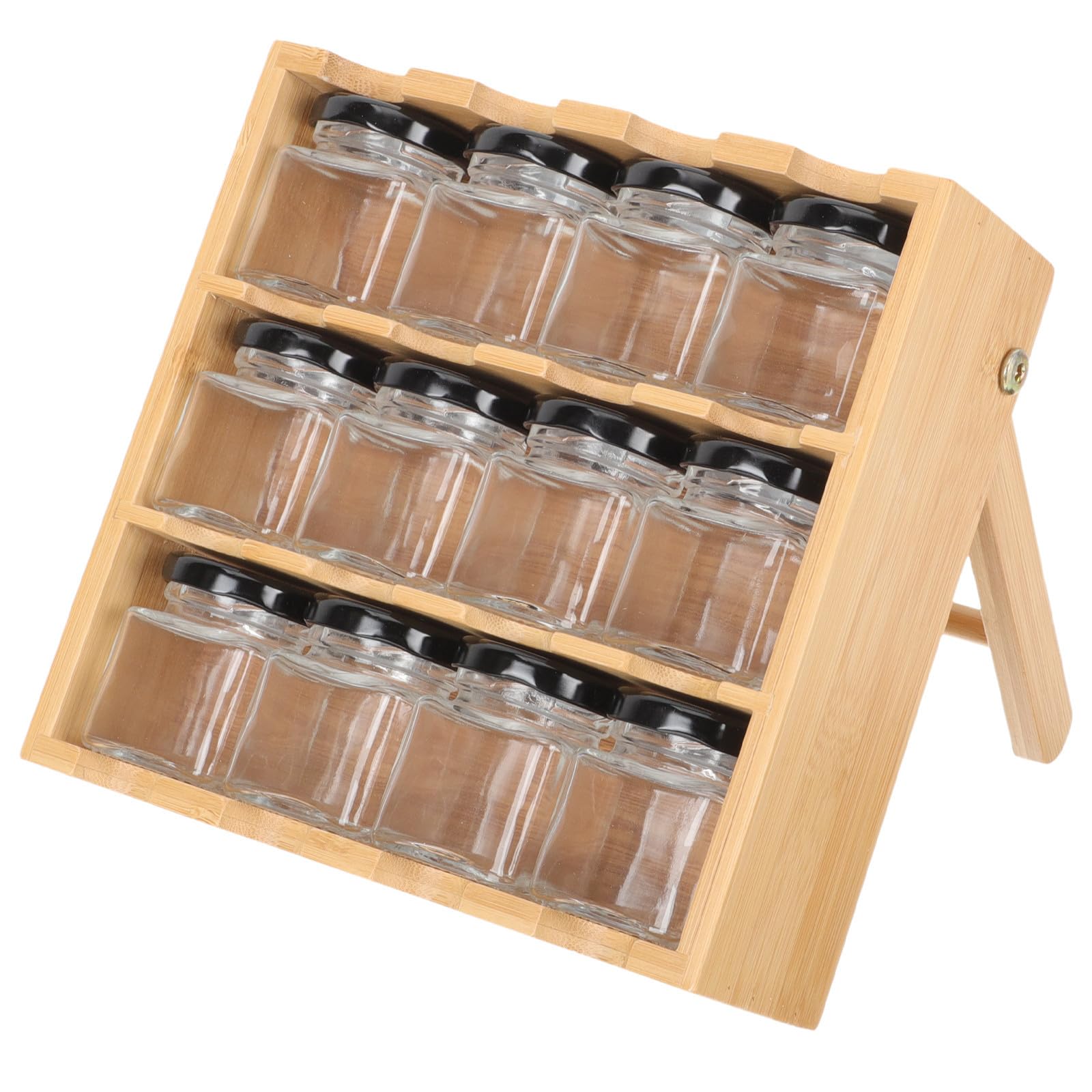 POPETPOP Gewürzflasche Gewürzaufbewahrungsbehälter und Glas Mehrschichtiges Gewürzregal zur Aufbewahrung von Gewürzflaschen und Gewürzgläsern für Küche Große Kapazität