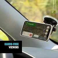 Vista 8 de Nite Ize Steelie Orbiter Plus - Zócalo magnético y anillo de metal - Soporte de salpicadero para coche con montaje magnético - Soporte