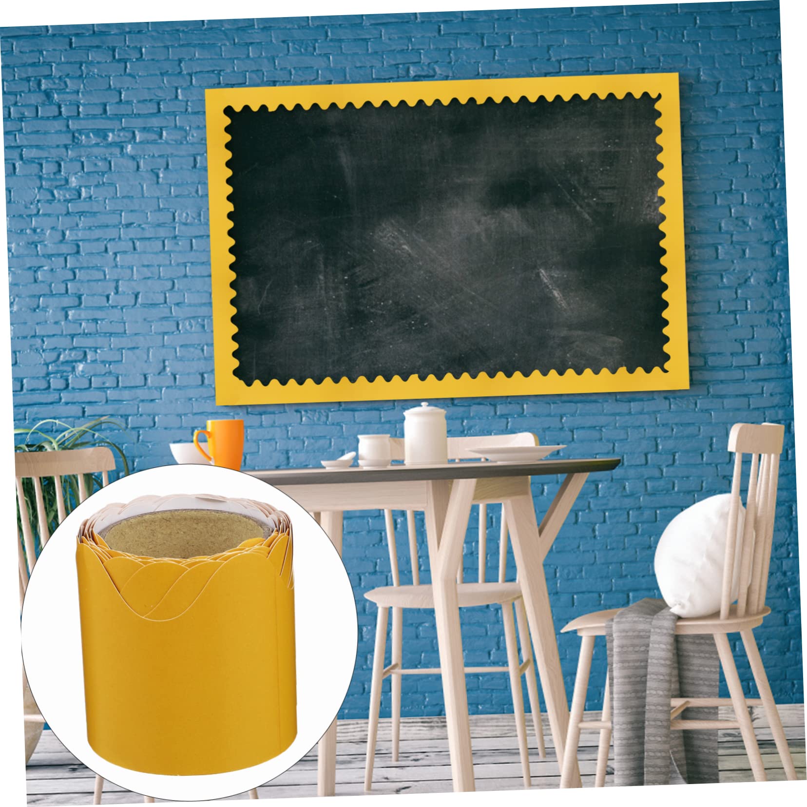 Decorazione Lavagna Bordo Bacheca Morandi Con Fiori: 15m Di Colori Per Aule, Uffici E Decorazioni Fai Da Te! Bordatura Bacheca Morandi