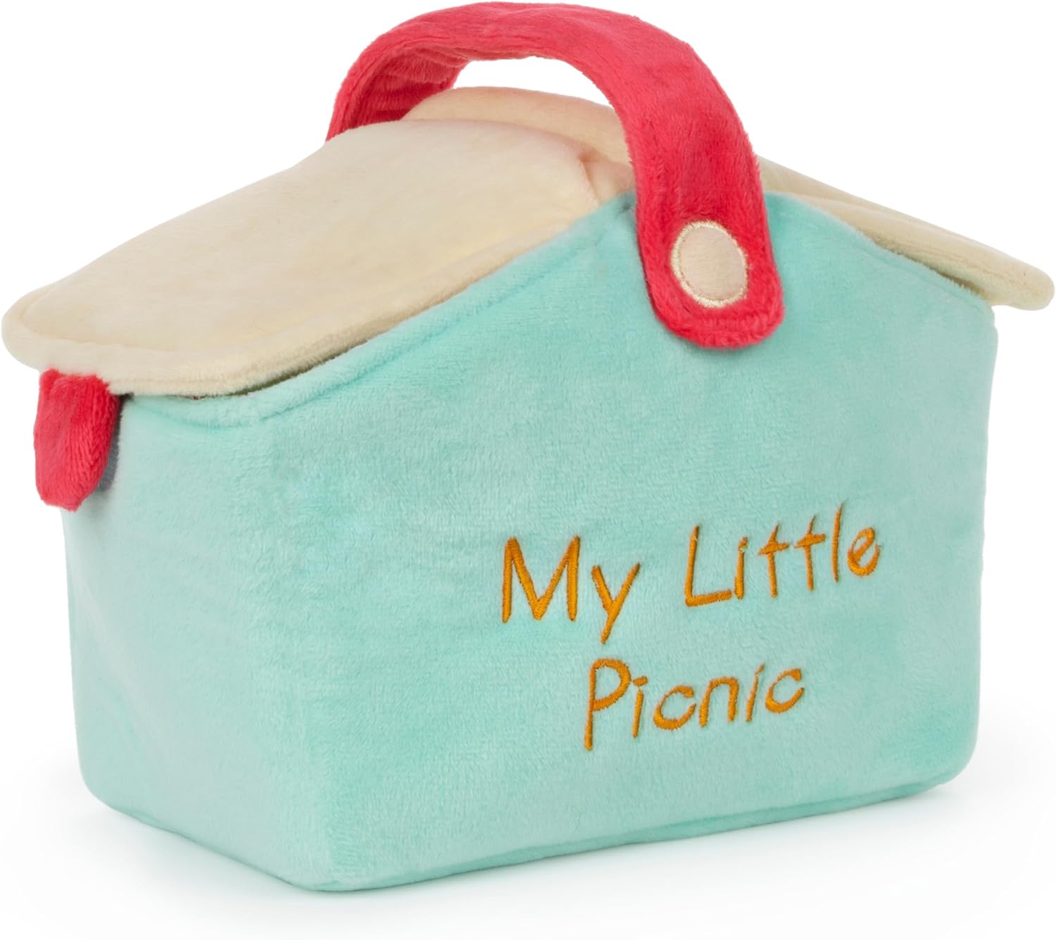 GUND Baby Play Soft Collection, My Little Picnic 5-Piece Plush Playset with Rattle, Squeaker and Crinkle Plush Toys, Sensory Toy for Babies and Newborns, 7”