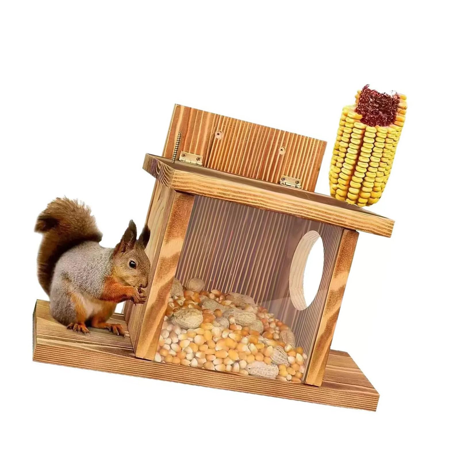 Mangeoire murale et mangeoire en bois pour animer votre balcon et terrasse d'oiseaux