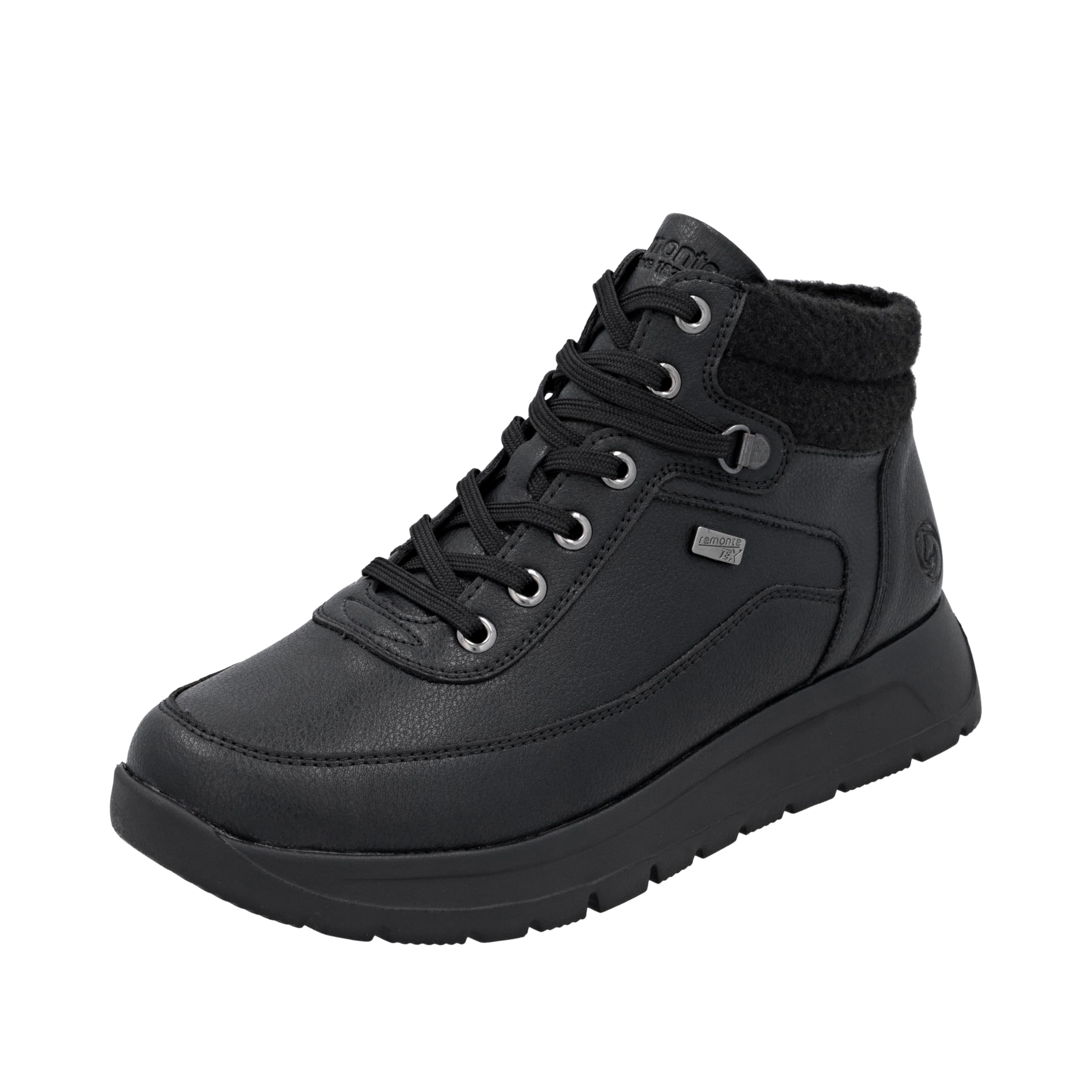 Remonte Women's D2v71 High Trainers, Black, 7.5 UK