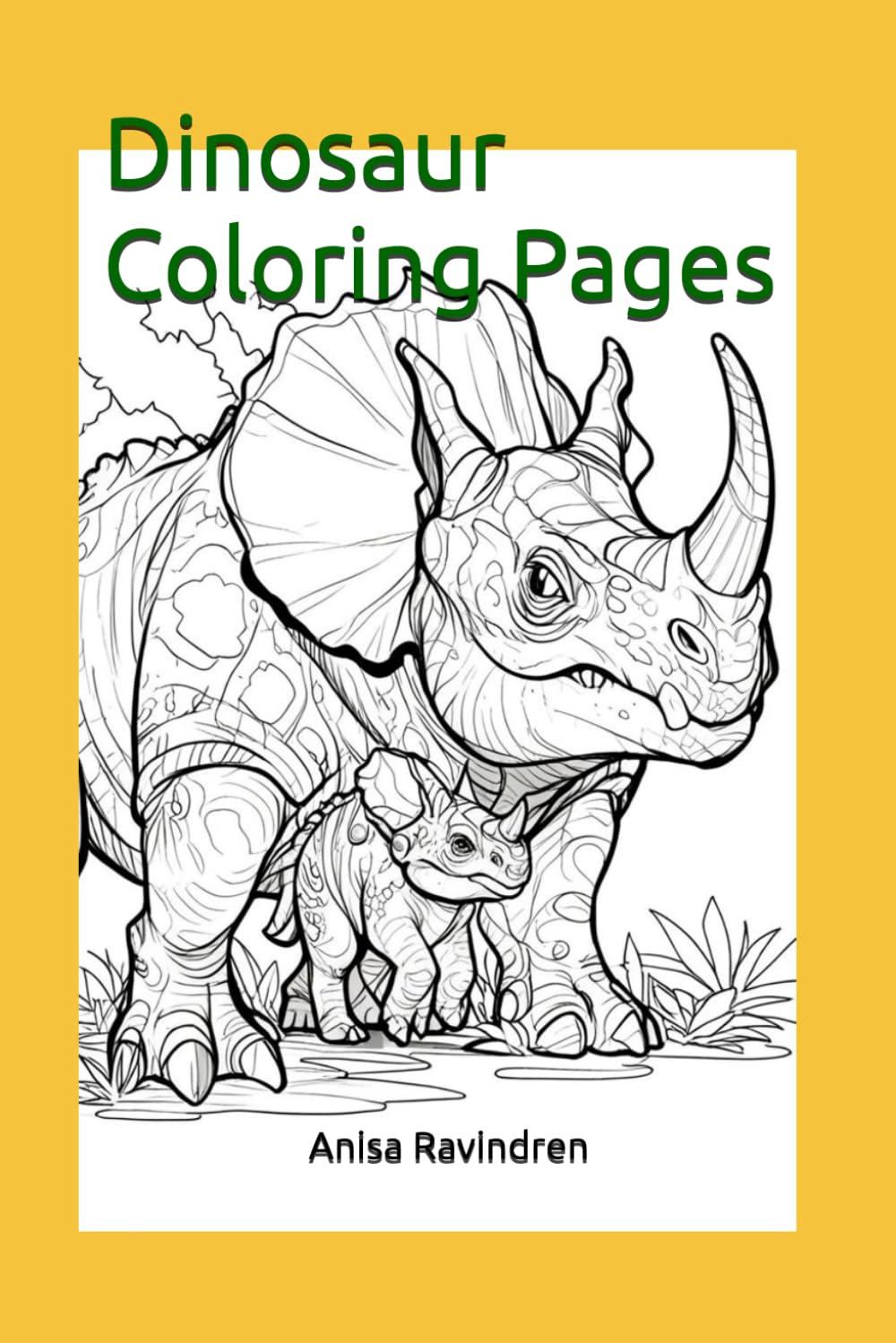 Dinosaur Coloring Pages (Colouring books for children)