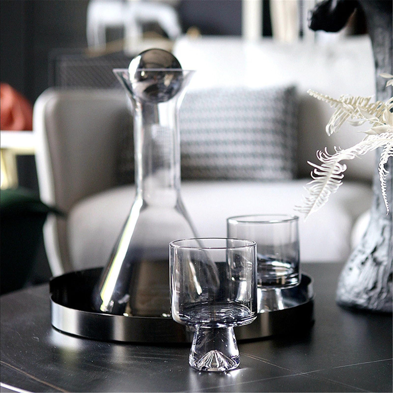 Elegante jarra de agua de cristal con capacidad de 1 5 litros con detalles dorados para reuniones familiares, cenas, fiestas y uso diario. Jarra de cristal Utensilios de cocina modernos