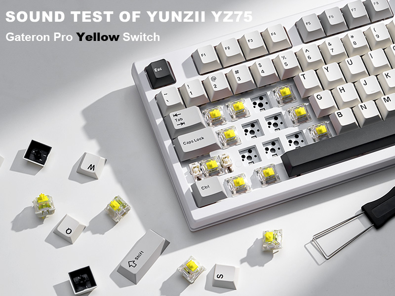 Amazon.com: YUNZII YZ75 75% Hot Swappable Wireless Gaming