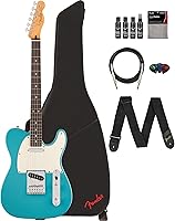 Vista 20 de Fender Player II Telecaster - Paquete color caramelo claro con estuche, correa, cable, paquete de 3 púas y kit de limpieza para guitarra