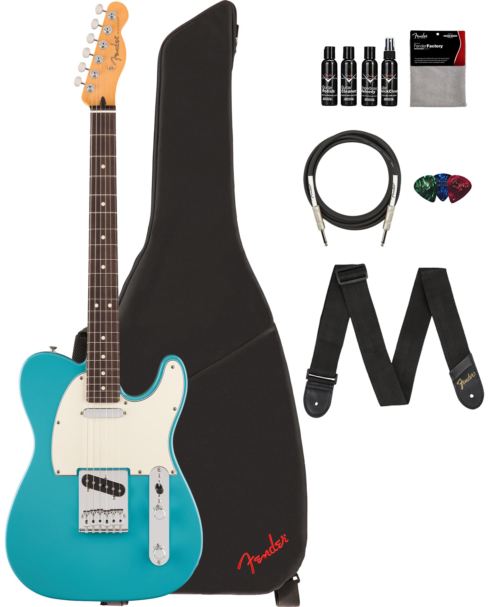 Fender Player Telecaster®︎ Amazon.com: Fender Player II Telecaster - Aquatone Blue Bundle