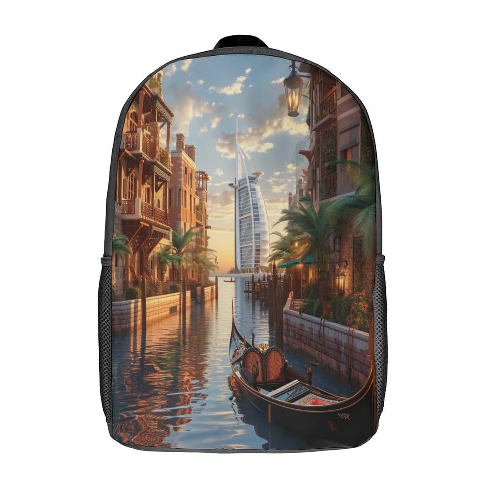 Sac à dos d'école Venise avec impression 3D haute capacité 43 cm - 8
