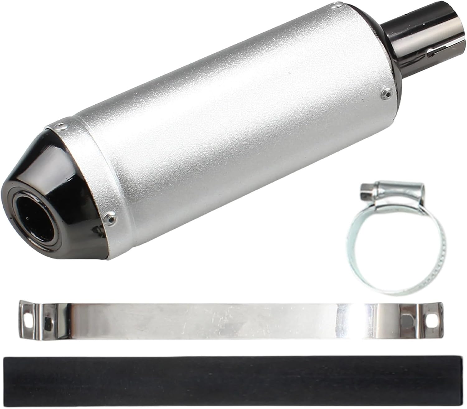 1pcs Motorcycle Muffler Systems Silencer Dirt Pit Bike 125cc 150cc Motorbike 28mm ATV Scooter Motocross Exhaust Pipe Parts(Black)