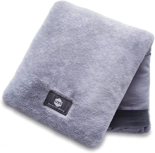 UNCN Microwave Heat Pads with Strap 7x17" Wheat Bag Microwavable for Pain Relief | Microwave Heat Pack for Cramps, Muscle Aches, Back Neck Shoulder Moist Heat Weighted Therapy