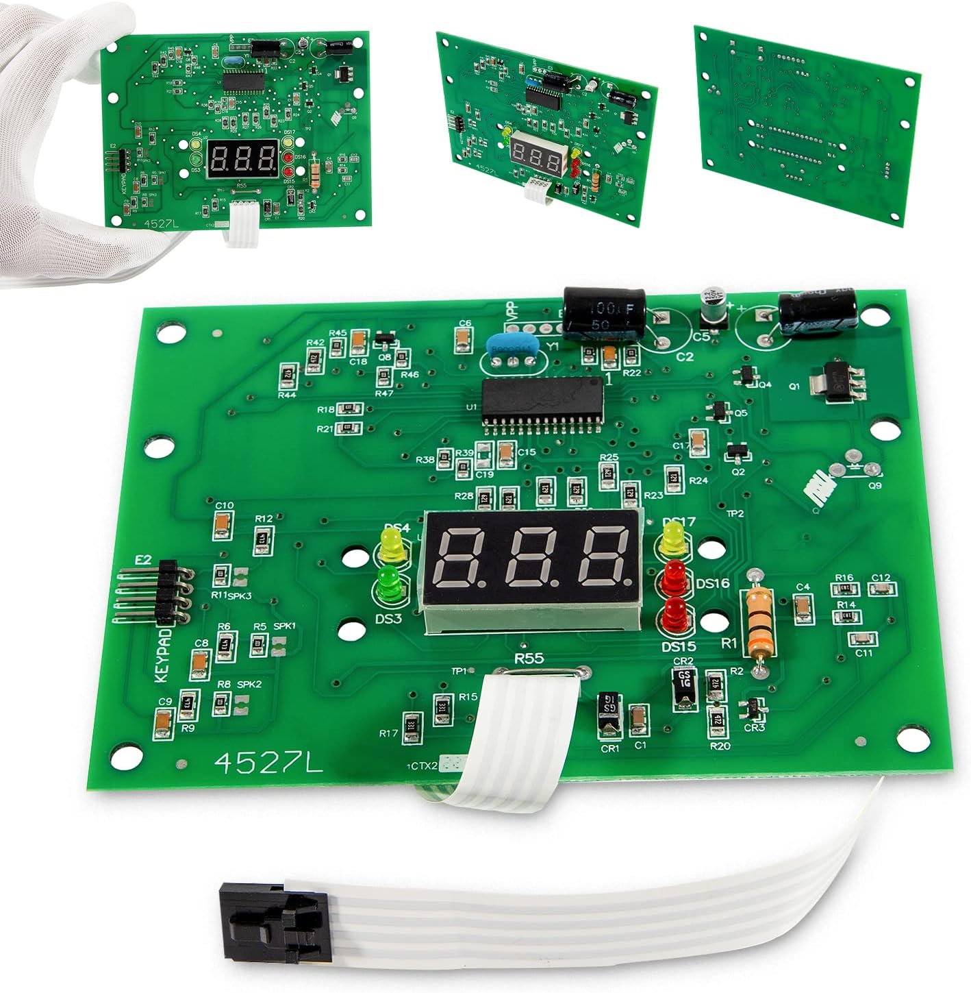 IDXL2DB1930 Display Board Replacement for Hayward Heater IDXL2DB1930 Display Board, Compatible with Hayward Universal H-Series Low Nox Induced Draft Heater Models H350FDP H250IDL2 H350IDL2 H400IDL2