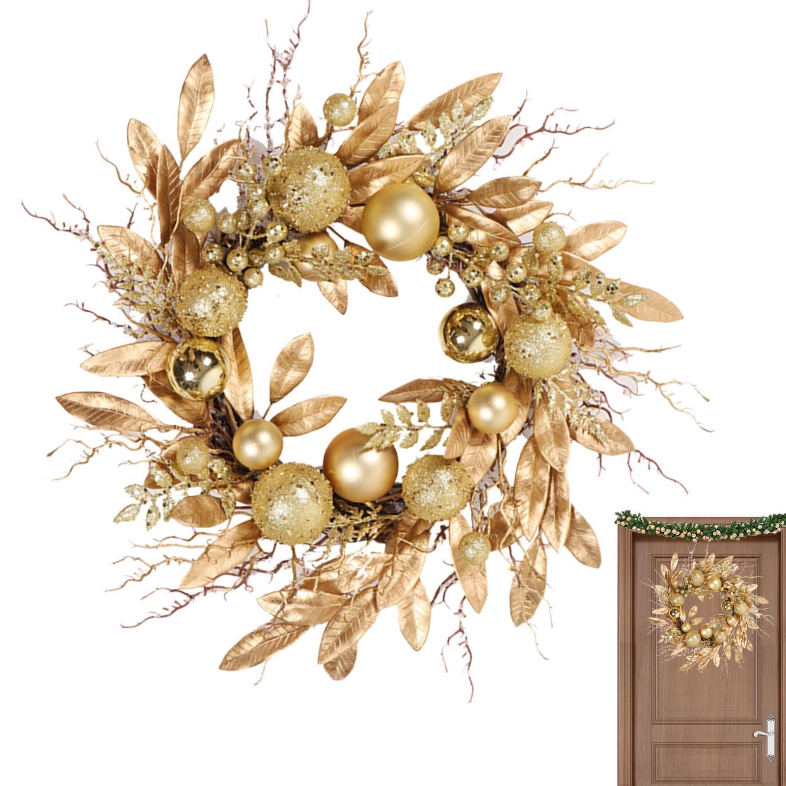 Couronne de Noël pour décoration de porte et accent de fenêtre