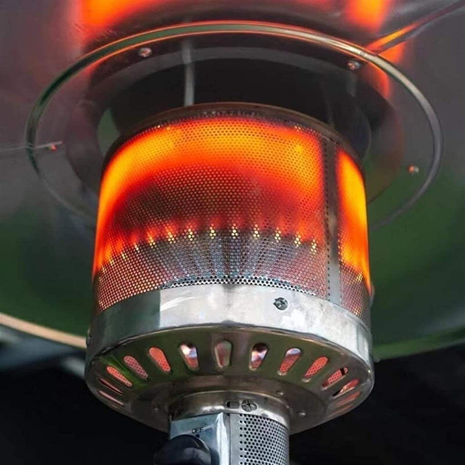 Grzejniki tarasowe Zewnętrzny grzejnik tarasowy Przenośna zewnętrzna lampa grzewcza ze stali nierdzewnej, regulowane podgrzewacze do wewnętrznego ogrodu Podwórko Ogród Grzejniki tarasowe (kolor: A)