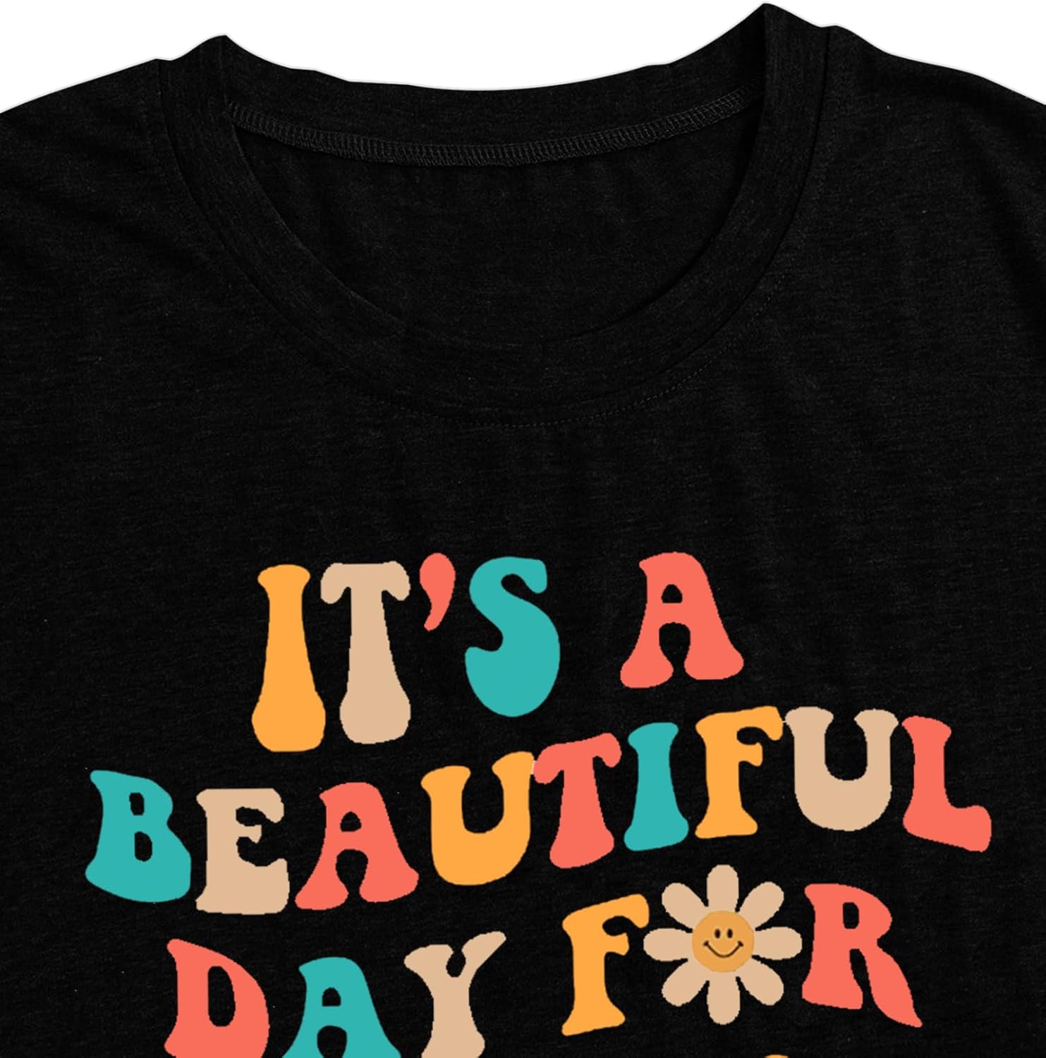 Plus Size Teacher Shirts Tops Women It's a Beautiful Day for Learning Tshirt Oversized Teach Tee Gift - Image 4