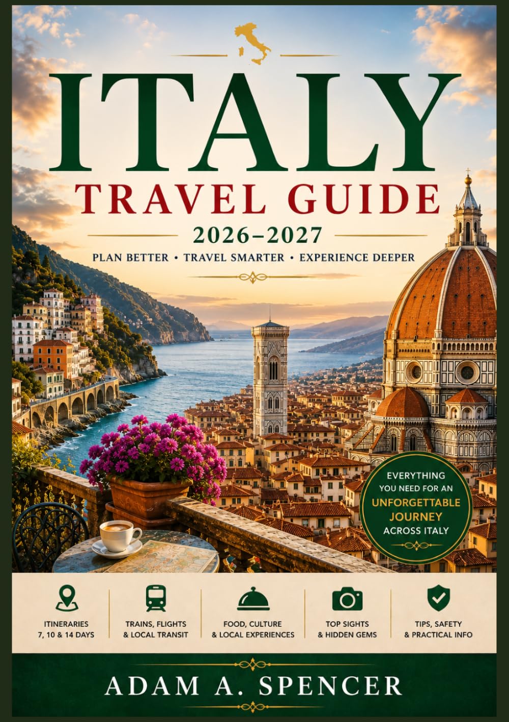ITALY TRAVEL GUIDE 2026–2027: Plan Smarter, Travel Deeper, and Discover Italy’s Best Cities, Hidden Gems, Food, and Culture (Wanderlust with Adam A. Spencer Your Guide to Global Adventures)