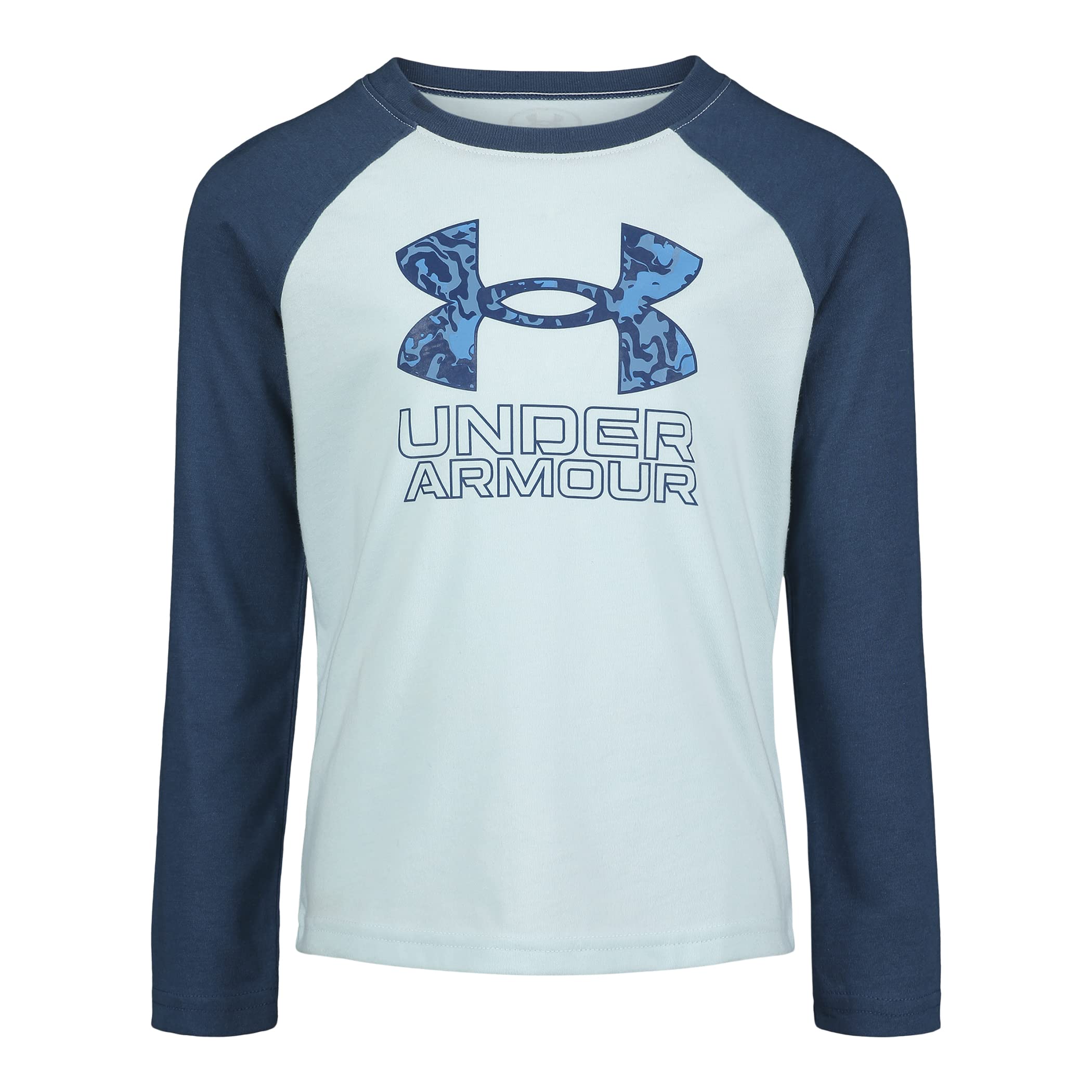 UA Forage CAMO Big Logo LS, Fuse Teal CAMO, 4T