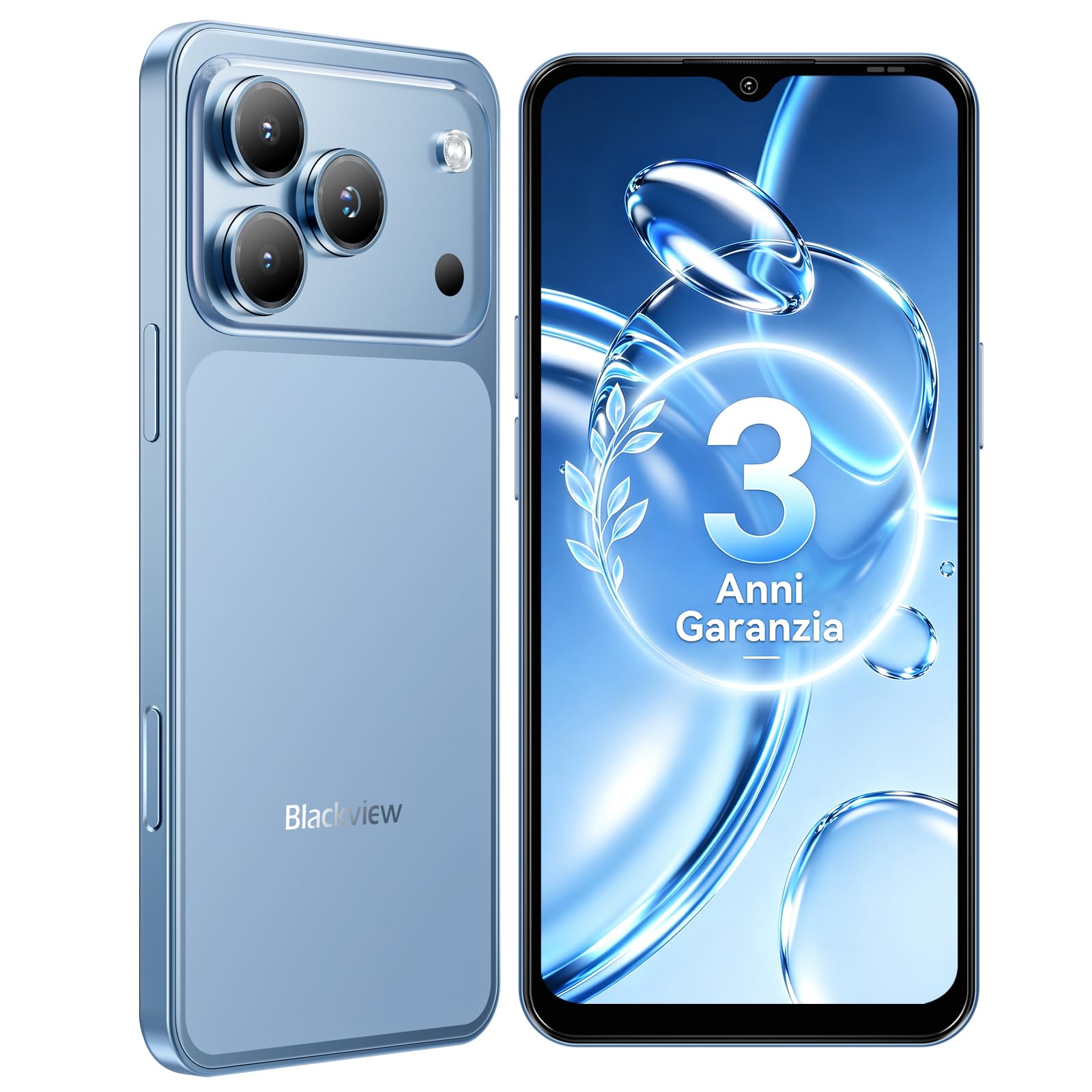 Blackview WAVE 7C Android 16 Smartphone Offerta, 32MP+13MP, 16GB+128GB | 6.56" Cellulare in Offerta TF 2TB, 5000mAh, 4G Cellulari Dual SIM WiFi 5G, 3.5mm/FM/IP54/3 Slot Per Carte/3 Anni Garanzia