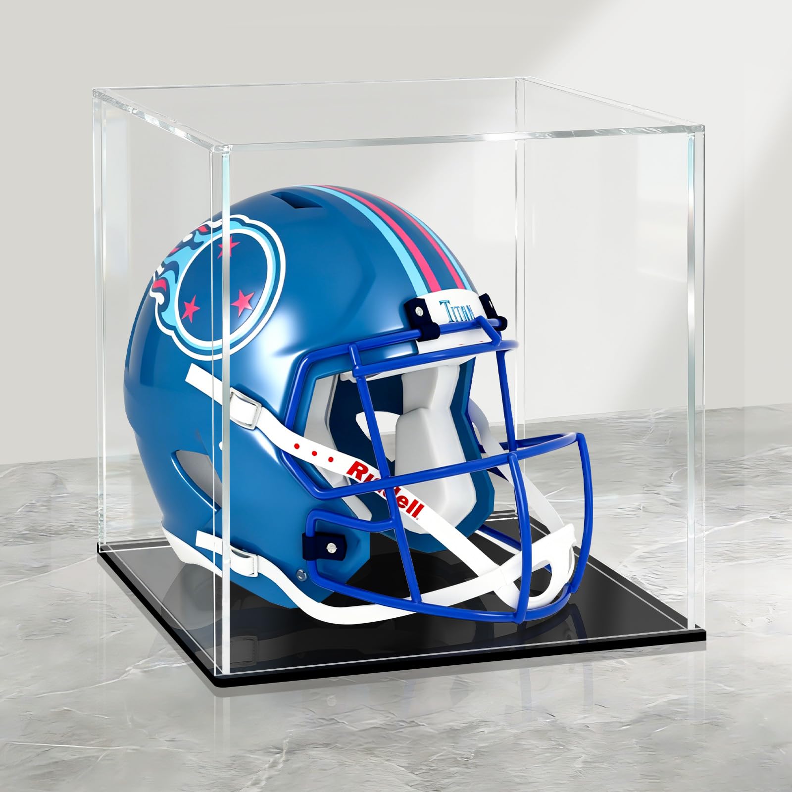 Vitrine en acrylique de protection Lanscoe cube transparent 35cm pour objets de valeur