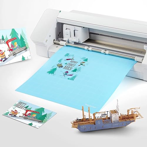 Vista 5 de WORKLION Alfombrilla de corte de 12 x 12 pulgadas para Silhouette Cameo: (3 alfombrillas – agarre estándar, agarre ligero, agarre fuerte), variedad