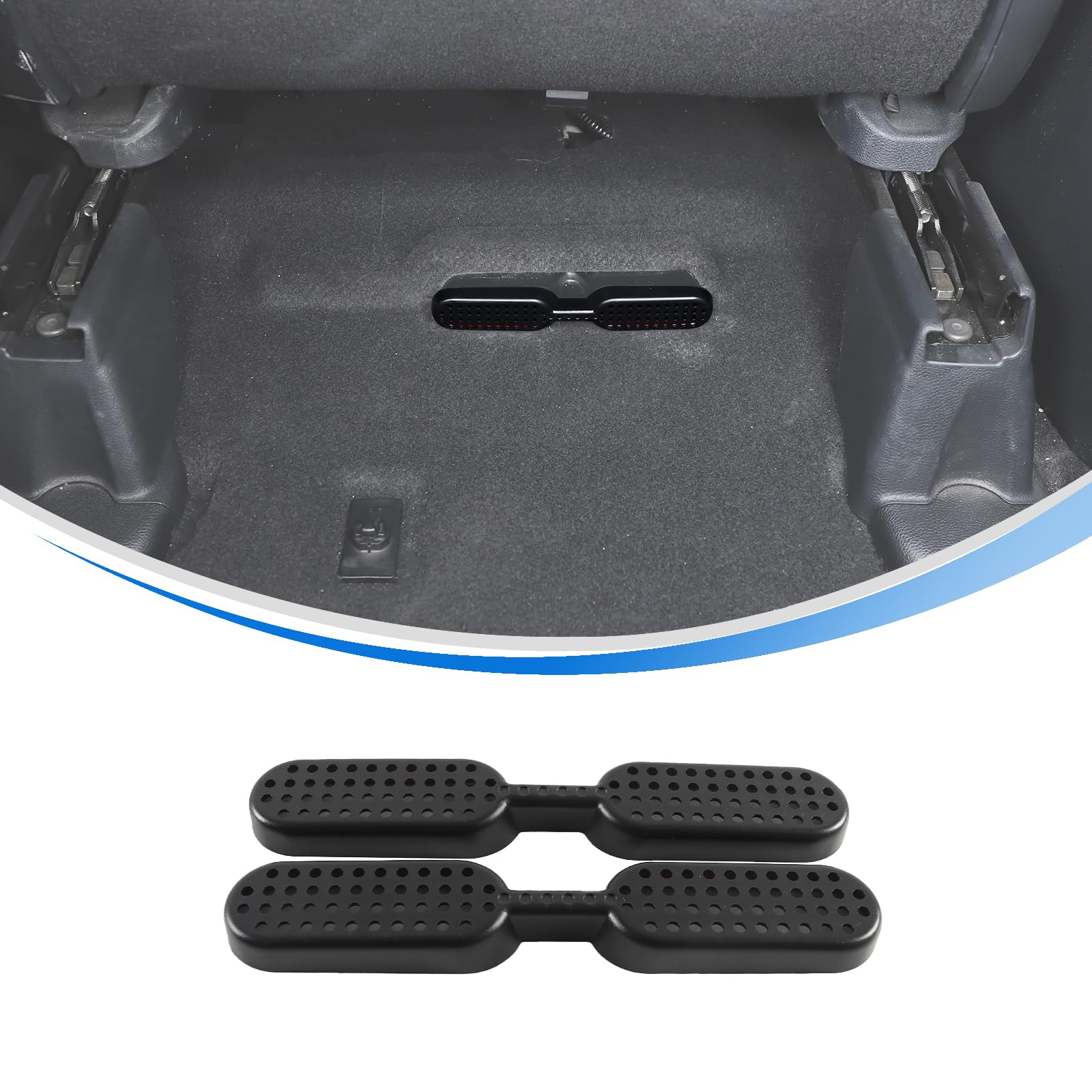 HIRUFAIT Backseat Air Vent Cover for Honda Pilot 2016-2022, ABS Material Air Flow Vent Grille Protection, Rear Under Seat Air Outlet Grille Cover 2PCS
