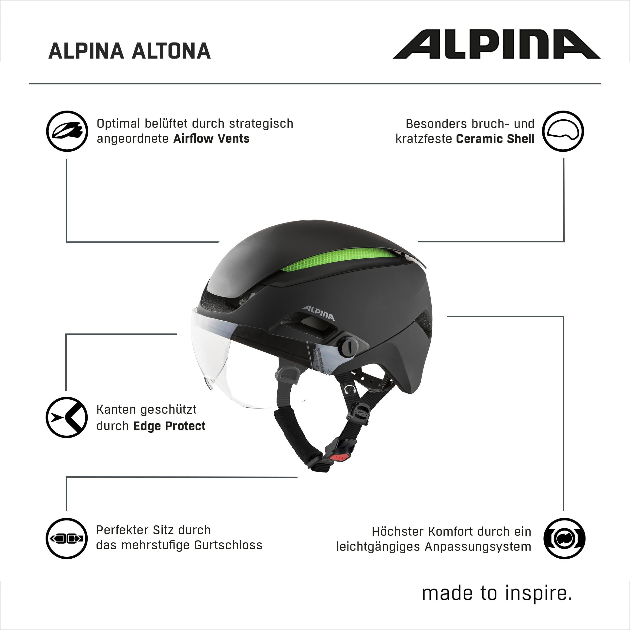 ALPINA Altona M Helm 2021 Black matt