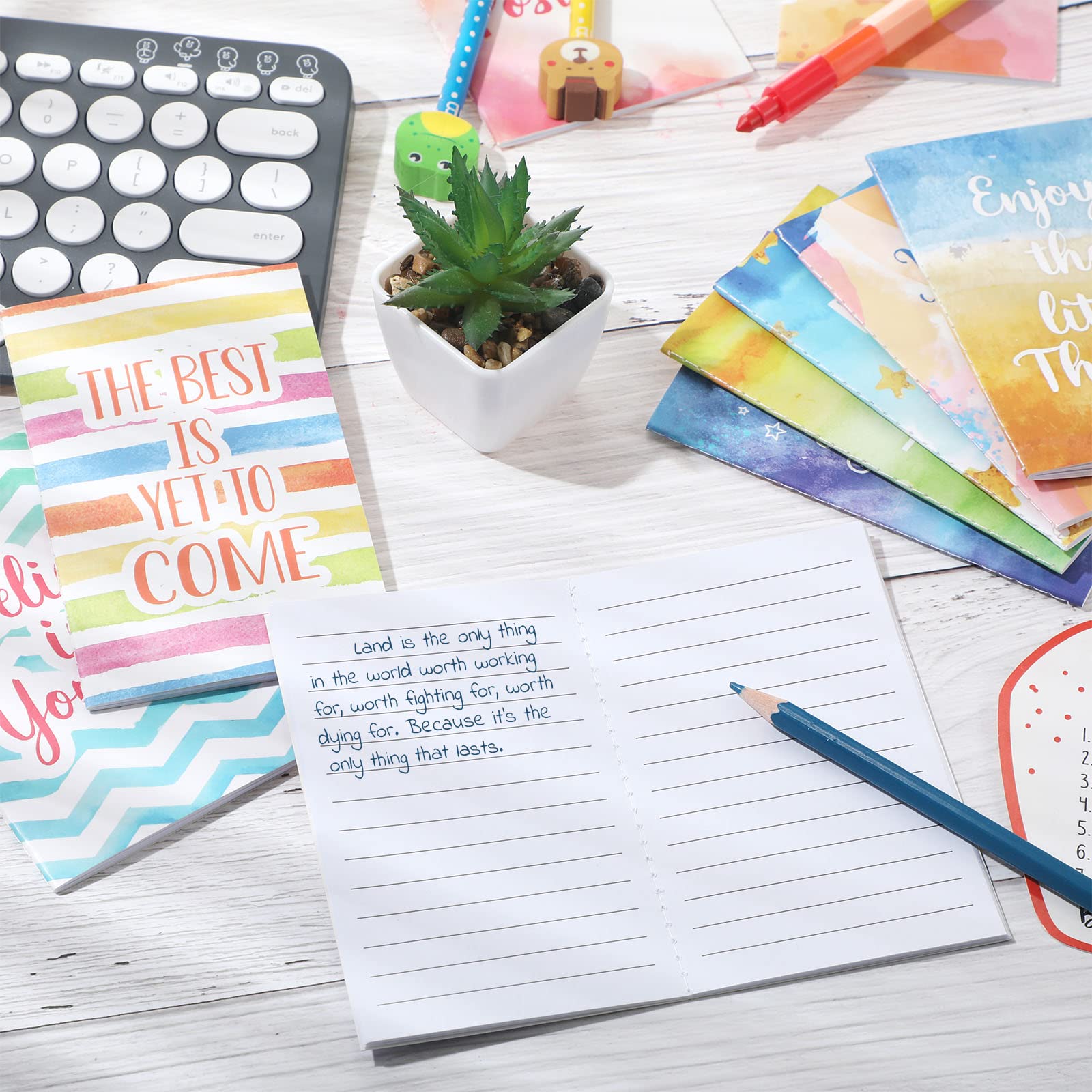 24 Pieces Inspirational Notepads Mini Motivational Quotes Notebook Small Colorful Pocket Journal Notepad Soft Cover Inspiring Notebook for School Office Home Travel Present Supplies 12 Styles - Image 5
