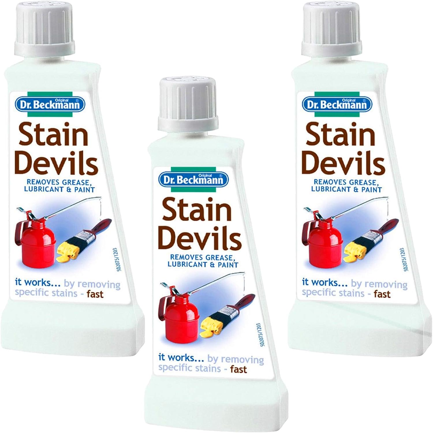 Dr Beckmann Stain Devils Grease, Lubricant & Paint Remover (3 x 50ml) Amazon.co.uk Grocery