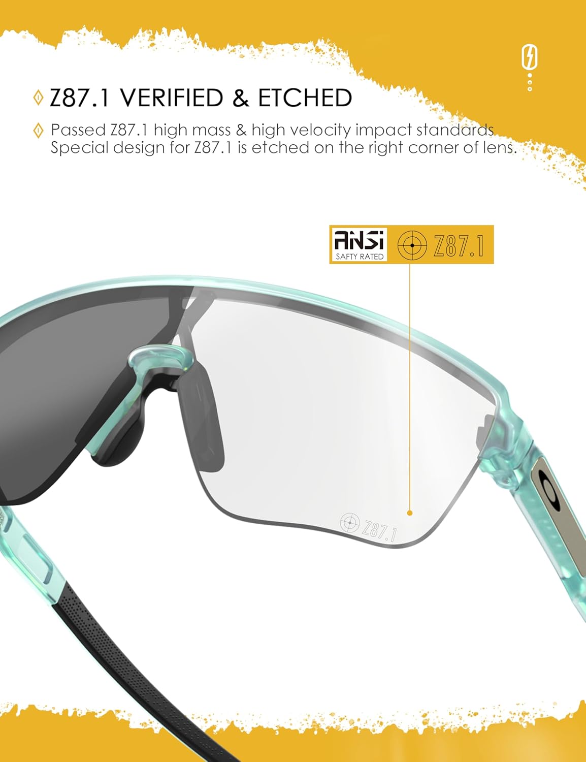ANSI Z87.1 Replacement Lenses for Oakley Corridor SQ OO9415 Sunglasses, UV Protection and Impact Resistant