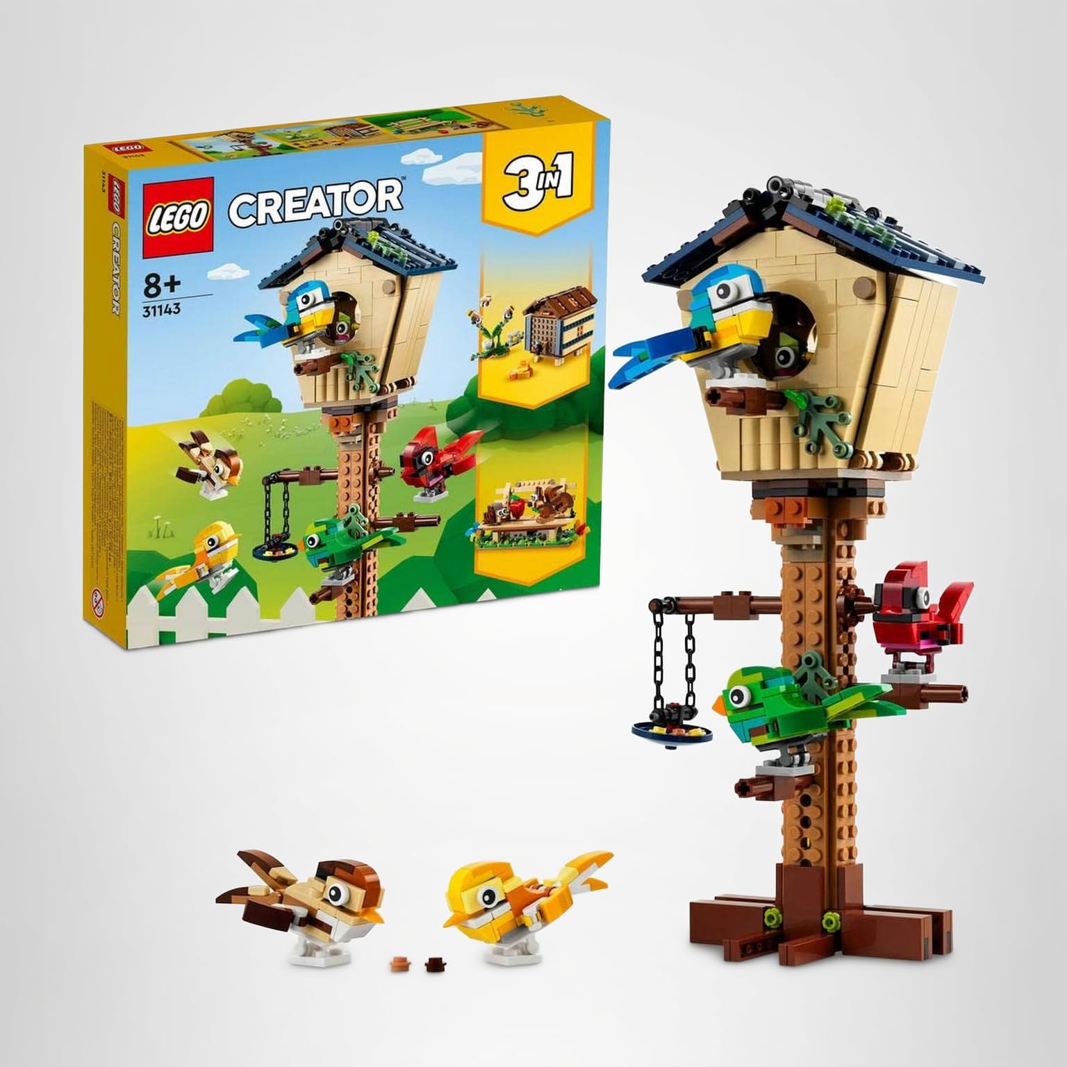 Amazon.com: LEGO Creator 3-in-1 31143 - Birdhouse : Toys & Games
