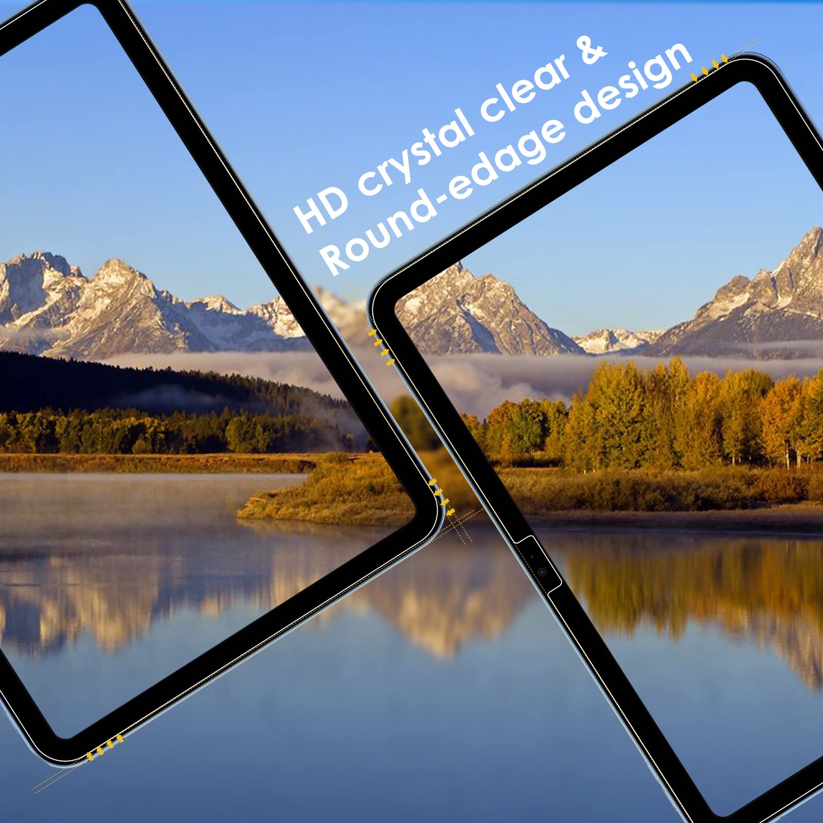 Xahpower 2 Stuks Schermbeschermers voor iPad 11/10e generatie, Hardheid