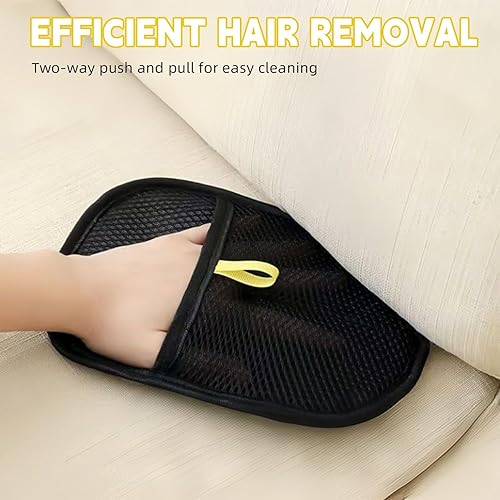 Pet Hair Remover Glove,Electrostatic Pet Hair Removal Gloves for Couch,Cat Grooming Gloves,Reusable Cat and Dog Hair Remover for Sofas,Furniture,Carpets,and Curtains (3 PCS)(2 PCS)