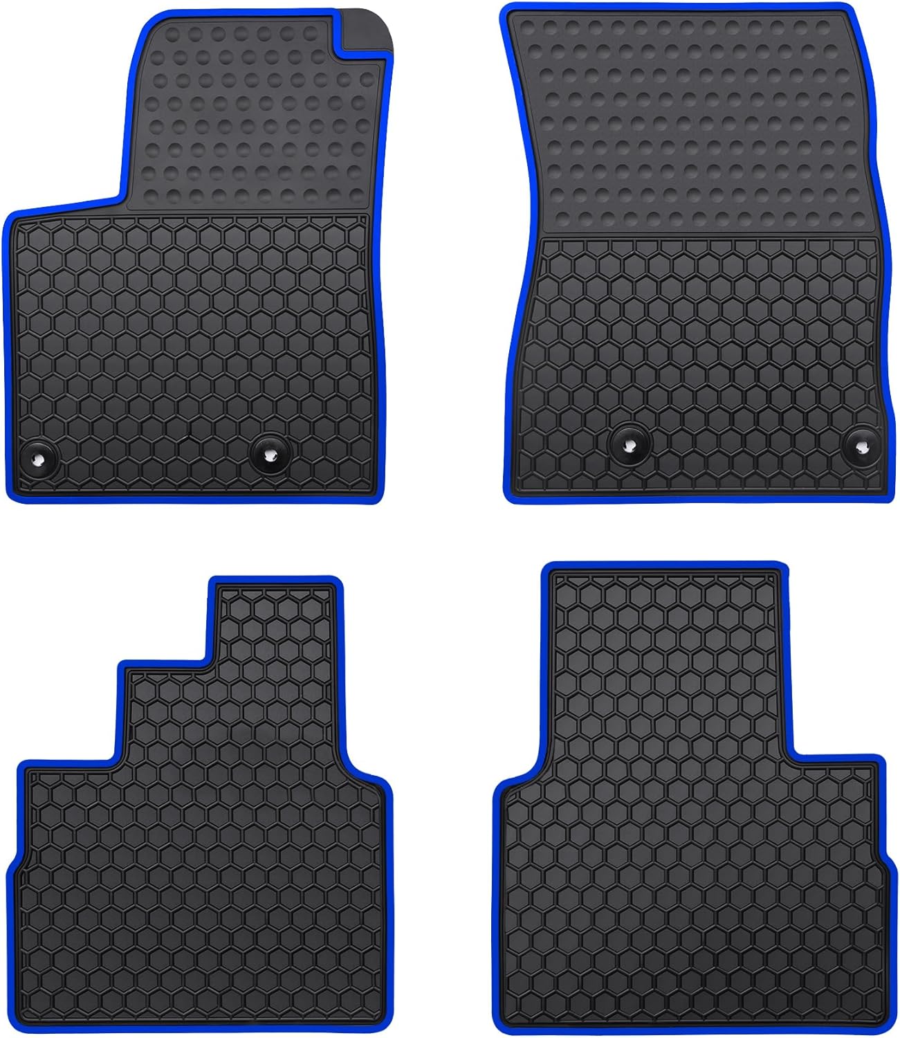 Car Floor Mats Custom Fit for Nissan Rogue（Non Sport or Select Models） 2014-2020 & Nissan X - Trail 2014-2015 Odorless Rubber All Weather Car Floor Liner-Black