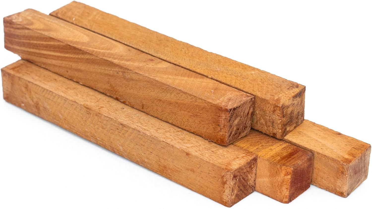 Mahogany Pen Blanks 50 Pack (3/4" x 3/4" x 6") | Exotic Wood Turning Blanks for Pen Making, Woodturning & DIY Craft Supplies by Exotic Wood Zone