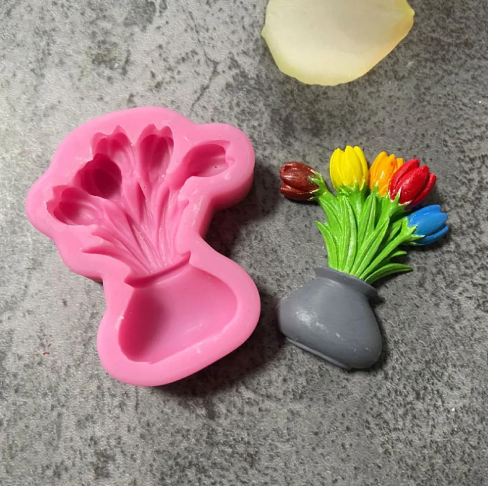 Moule en silicone vase à fleurs pour décoration de cuisine et argile