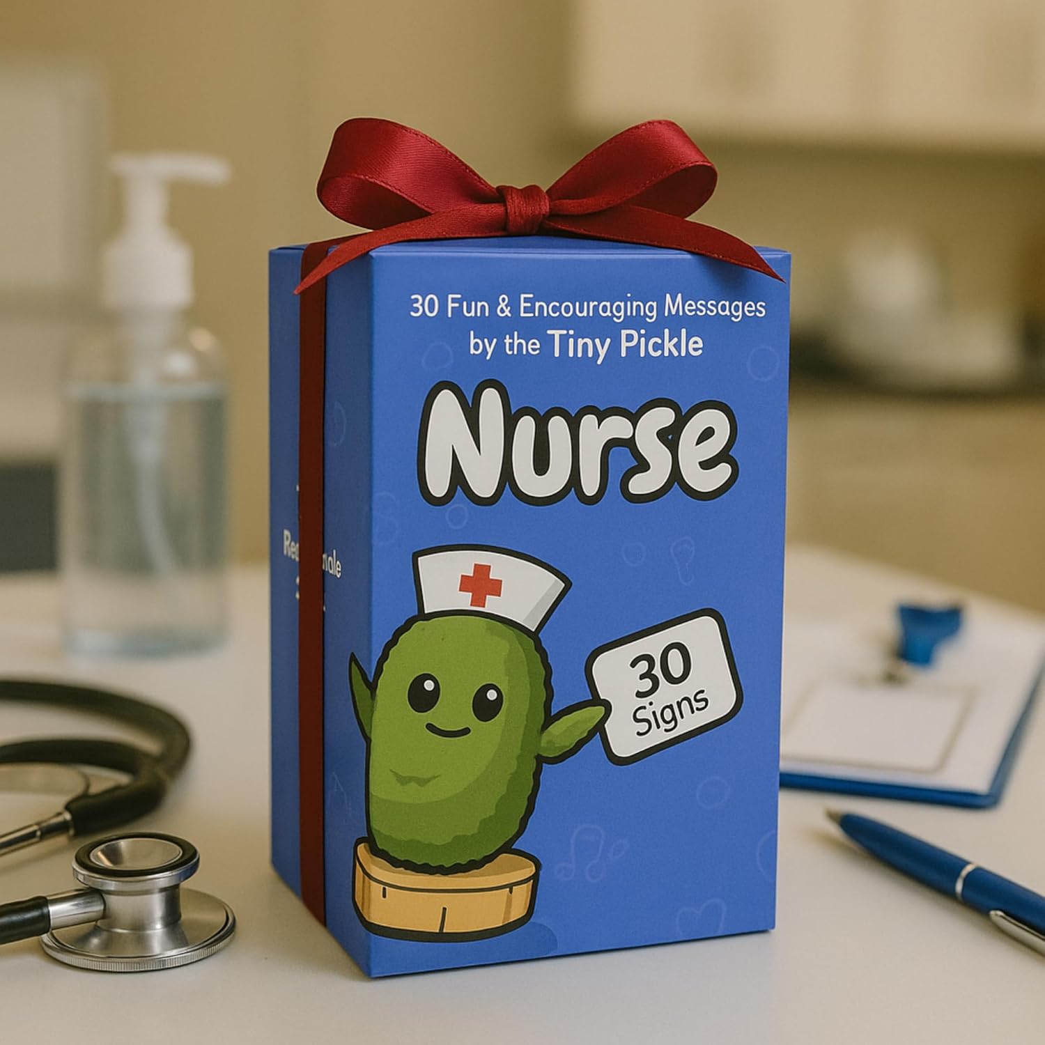 Nurse Gifts for Women - Positive Pickle Crochet with 30 Fun Appreciation Signs - Funny RN Gift Idea for Birthday, Stocking Stuffers, Nursing School, Bulk Staff Presents for RN, Cute LPN Gift for Nurse - Image 7