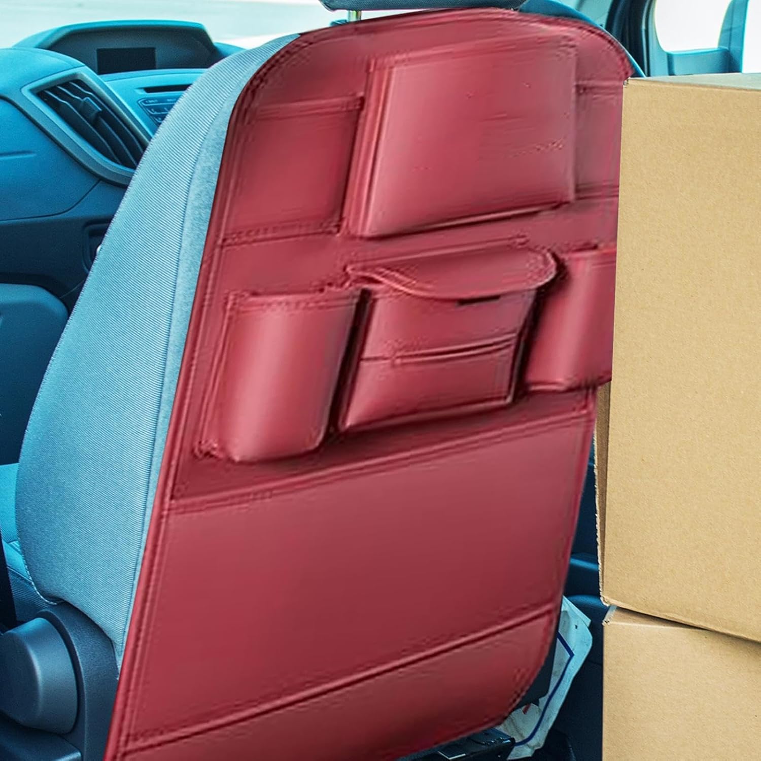 Car Backrest Organizer - Waterproof Storage, Back Seat Organizer | For Road Trips, Camping, Long Distance Driving and Outdoor Adventures