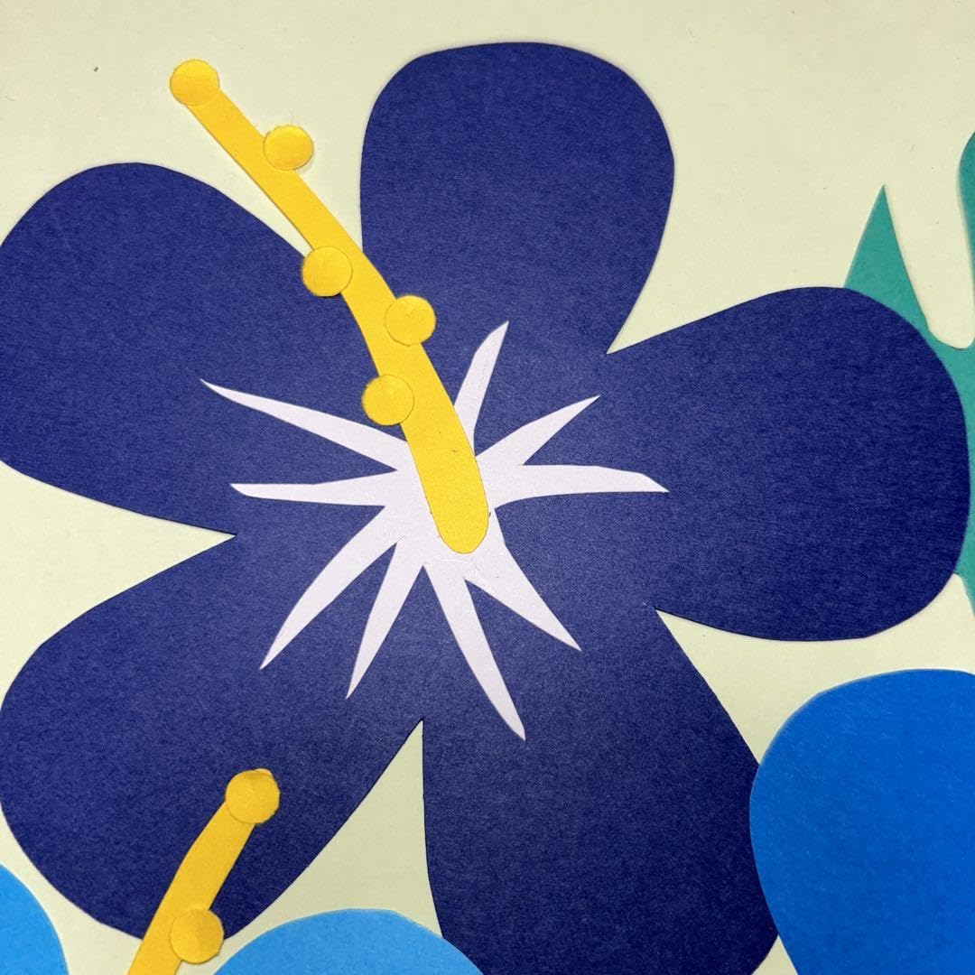 ハイビスカス壁面飾り／青系／夏壁面／壁面飾り Amazon.co.jp: ハイビスカス壁面飾り／青系／夏壁面／壁面飾り