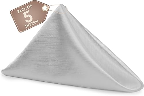 Miniatura 231 de Ultimate Textile -1 docena - Reversible Shantung Satin - Majestic - Servilletas de tela Majestic de 17 x 17 pulgadas color azul pizarra