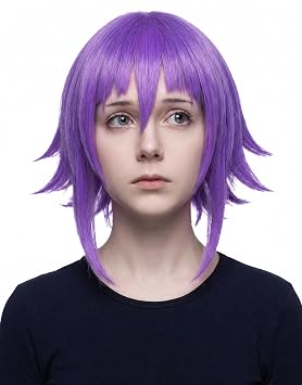 miccostumes Womens Anime Cosplay Wig Short Purple