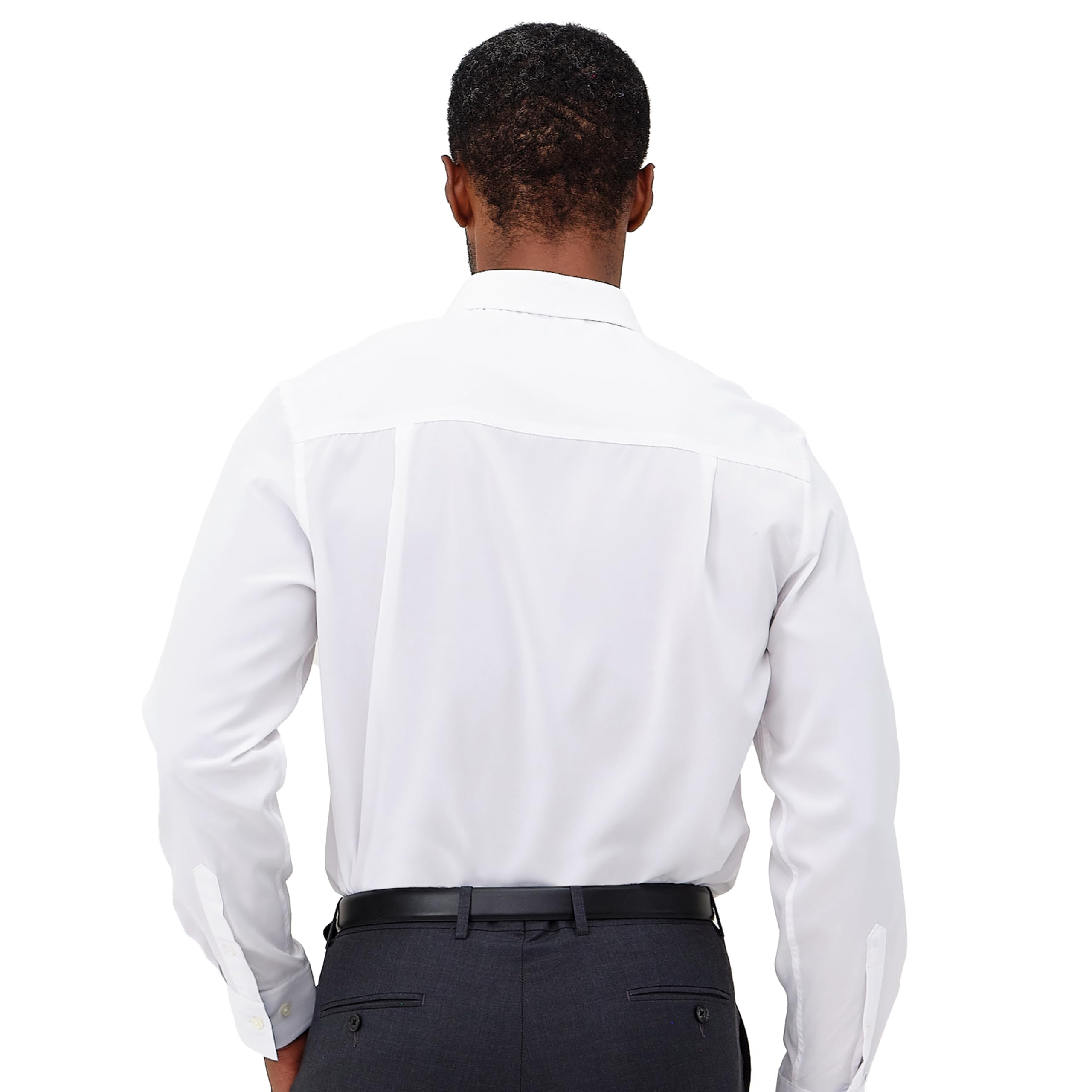 Nick Graham Chemise stretch solide - Blanc - X-Large/X-Large 17/17.5" cou 36/37 manche