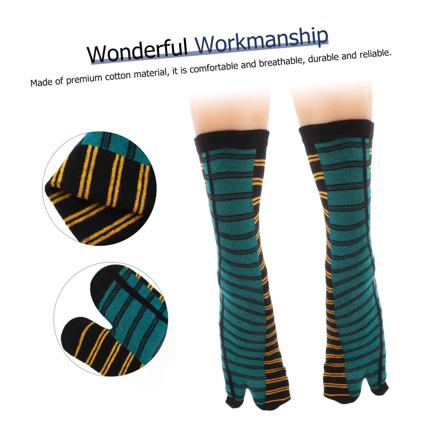 5 Pares de Calcetines Diseño Creativo y Minimalista Estilo Japonés de Dos Dedos Transpirables y Suaves para Uso Diario y Outfits Casuales
